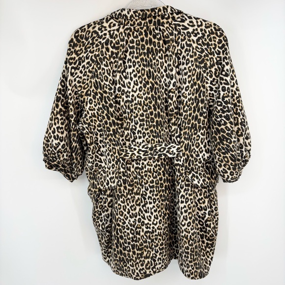 Chloe‎ Leopard Print Coat Size 8 Y2K Animal Print Glam Baddie - Picture 11 of 15